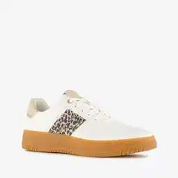 Scapino Marco Tozzi dames sneakers met luipaardprint wit aanbieding