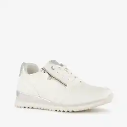 Scapino Marco Tozzi dames sneakers met rits en veter wit aanbieding