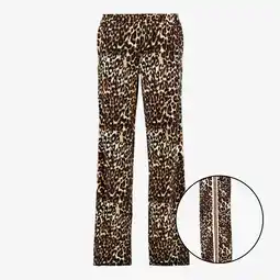 Scapino TwoDay dames wide leg broek met bies en panterprint aanbieding