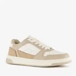 Scapino Blue Box heren sneakers beige wit aanbieding