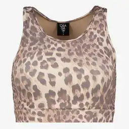 Scapino Osaga dames sport top met panterprint bruin aanbieding