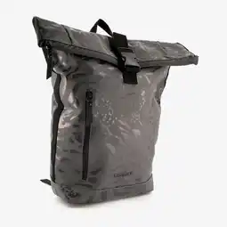 Scapino Osaga rolltop rugzak waterdicht zwart met panterprint 14 liter aanbieding