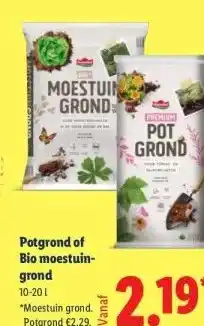 Lidl Potgrond of Bio moestuin- grond aanbieding