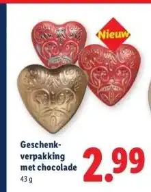 Lidl Geschenk- verpakking met chocolade aanbieding