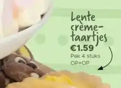 Dirk Lente crème-taartjes aanbieding