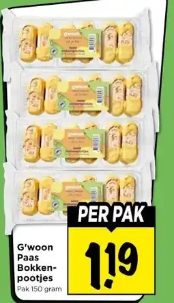 Vomar Voordeelmarkt G'woon Paas Bokken- pootjes aanbieding