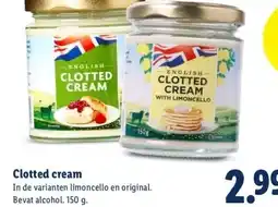 Lidl Clotted cream aanbieding