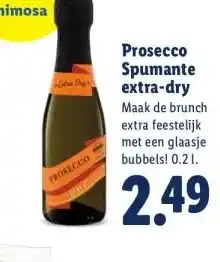 Lidl Prosecco Spumante extra-dry aanbieding