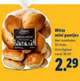 Lidl Witte mini puntjes aanbieding