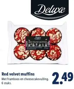 Lidl Red velvet muffins aanbieding