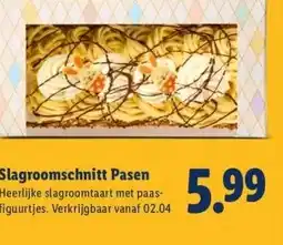 Lidl Slagroomschnitt Pasen aanbieding