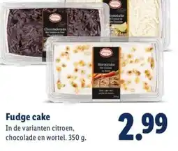 Lidl Fudge cake aanbieding