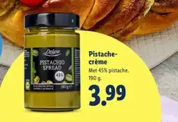 Lidl Pistache- crème aanbieding