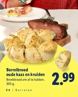 Lidl Borrelbrood oude kaas en kruiden aanbieding