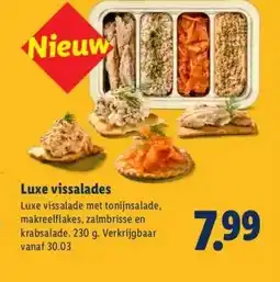Lidl Luxe vissalades aanbieding