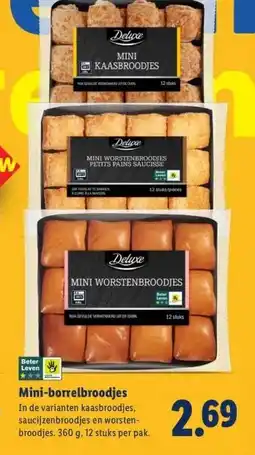 Lidl Mini-borrelbroodjes aanbieding