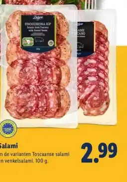 Lidl Salami aanbieding