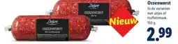 Lidl Ossenworst aanbieding