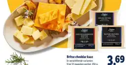 Lidl Britse cheddar kaas aanbieding