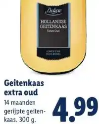 Lidl Geitenkaas extra oud aanbieding