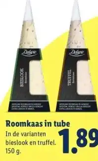 Lidl Roomkaas in tube aanbieding