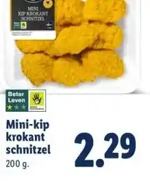 Lidl Mini-kip krokant schnitzel aanbieding
