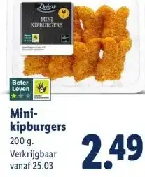 Lidl Mini- kipburgers aanbieding