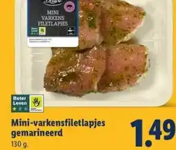 Lidl Mini-varkensfiletlapjes gemarineerd aanbieding