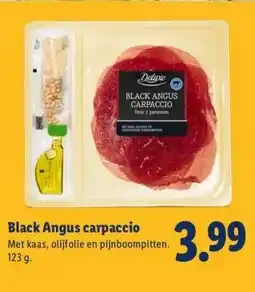 Lidl Black Angus carpaccio aanbieding
