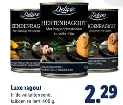 Lidl Luxe ragout aanbieding