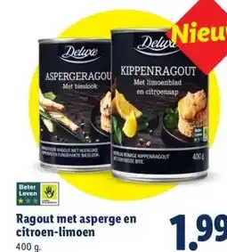 Lidl Ragout met asperge en citroen-limoen aanbieding