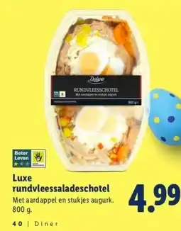 Lidl Luxe rundvleessaladeschotel aanbieding