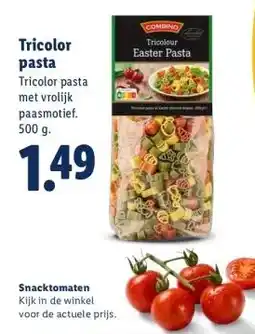 Lidl Tricolor pasta aanbieding
