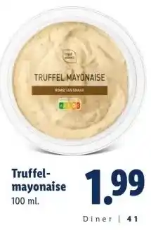 Lidl Truffel- mayonaise aanbieding