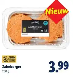 Lidl Zalmburger aanbieding