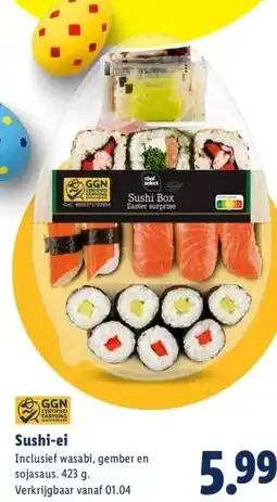 Lidl Sushi-ei aanbieding
