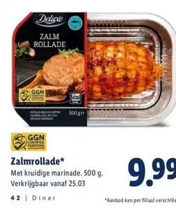 Lidl Zalmrollade aanbieding