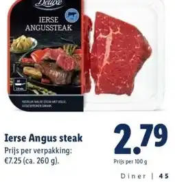 Lidl Ierse Angus steak aanbieding