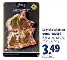 Lidl Lamskoteletten gemarineerd aanbieding