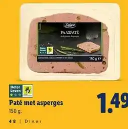 Lidl Paté met asperges aanbieding
