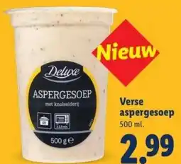 Lidl Verse aspergesoep aanbieding