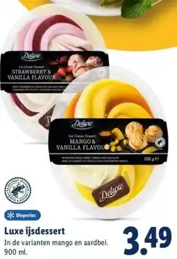 Lidl Luxe ijsdessert aanbieding