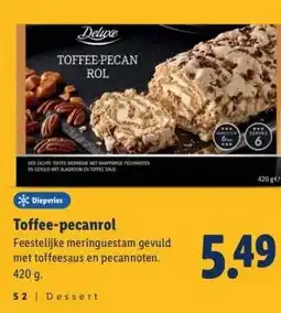 Lidl Toffee-pecanrol aanbieding