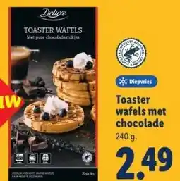 Lidl Toaster wafels met chocolade aanbieding
