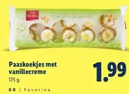 Lidl Paaskoekjes met vanillecreme aanbieding