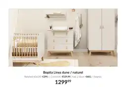 Babypark Bopita Lines dune / naturel aanbieding
