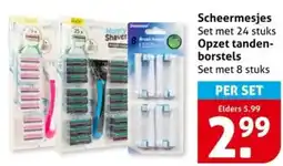 Hoogvliet Scheermesjes , Opzet tandenborstels aanbieding