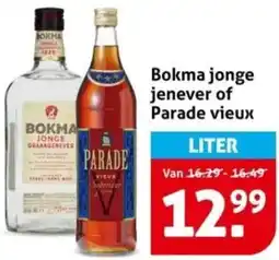 Hoogvliet Bokma jonge jenever of Parade vieux aanbieding