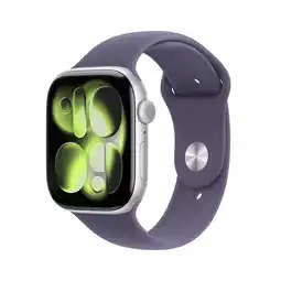 MediaMarkt Apple Watch Series 11gps- 46mm Aluminium Case - Purple Fog Sport Band M/l Smartwatch Silver aanbieding