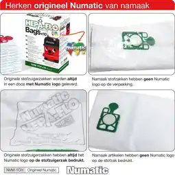 Bol.com Numatic - Stofzuigzakken - Stofzuigerzakken - 10 stuks aanbieding